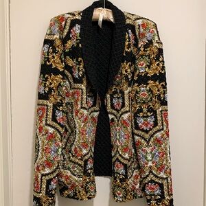 Tania Nardi top. Medium. Multi color, gold the primary color.